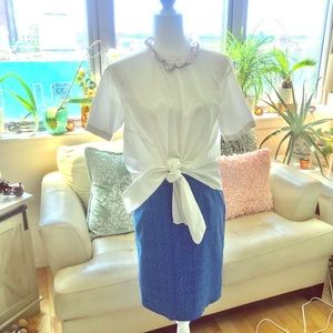 Geometric Pencil Skirt